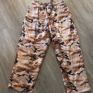 Chefwear Camouflage chef pants. Size XL, front/ rear pockets, elastic waistband